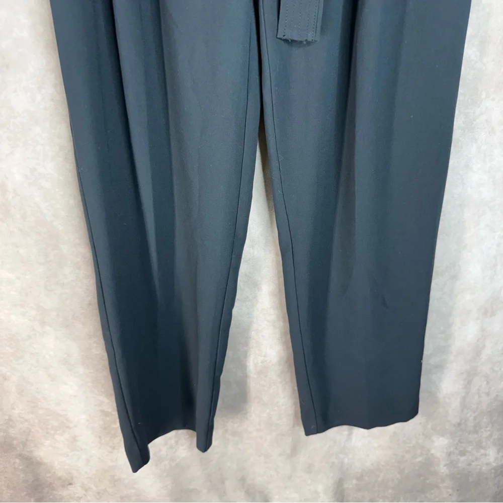 Maeve‎ High Rise Tailored Pleated Belted Trousers In Navy Blue Women's Size 0
